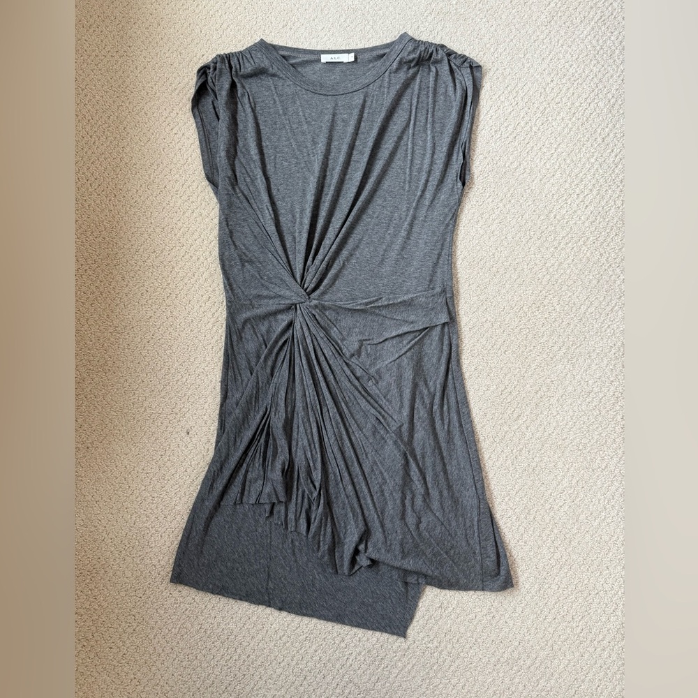 A.L.C knotted gray Sleeveless Dress size Medium